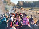 Migranti na blorusko-polské hranici (9. listopadu 2021)