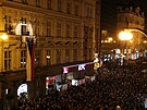 Česko si připomíná 32 let od sametové revoluce. Národní třída v Praze. (17....
