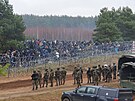 Situace na polsko-bloruské hranici, kterou se za podpory bloruského reimu...