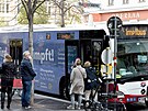 Okovací autobus ve Vídni (10. listopadu 2021)