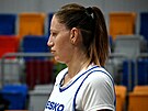 Renáta Bezinová na tréninku eské basketbalové reprezentace