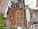 Archeologick vzkum pod budoucm spolkovm domem v Nchod (17. 9. 2021)