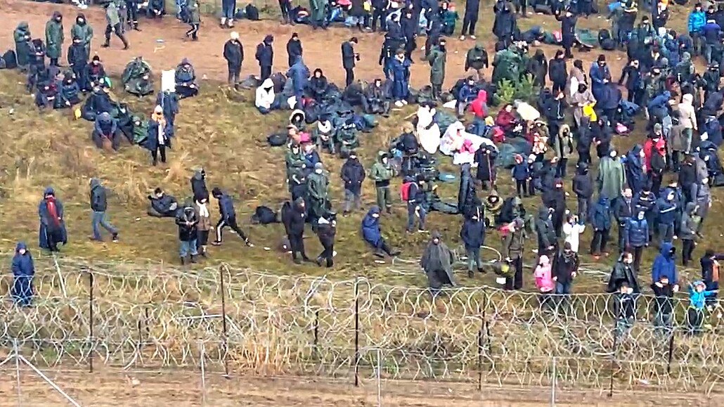 Migranti na blorusko-polské hranici (9. listopadu 2021)