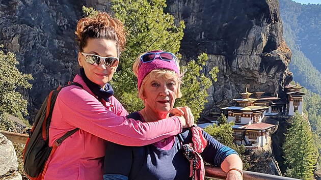 Na svou poslední společnou cestovatelskou výpravu se Zdena Mallinu s maminkou Zdeňkou Drlíkovou vydaly do Bhútánu.