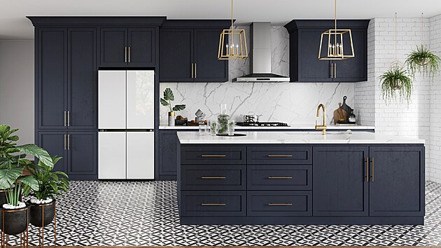 Vytvořte si elegantní a jedinečný kuchyňský prostor s přizpůsobitelným designem, který nabízí chladničky Bespoke od Samsungu