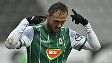 Martin Doleal z Jablonce slaví gól.