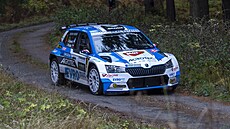 Jan Kopecký s navigátorem Janem Hlou�kem p�i Rallye �eský Krumlov