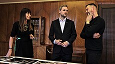 P�edání Grantu primátorovi Zdenku H�ibovi