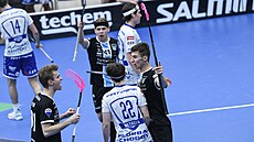 Momentka z utkání florbalové Livesport Superligy mezi Pedvýbr.CZ Florbal...