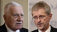 Zleva: Václav Klaus, Miloš Vystrčil