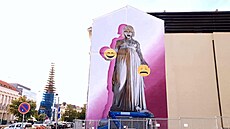 Nejkontroverzn�j�í velkoformátovou malbou olomouckého Street Art Festivalu...