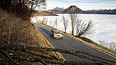 Elfyn Evans a Martin Scott b�hem Rallye Monza