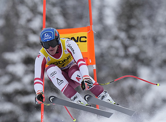 Rakuan Matthias Mayer pi sjezdu v Lake Louise