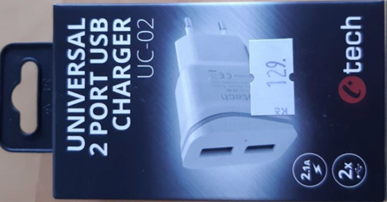 Nebezpečná USB nabíječka C-tech UC-02