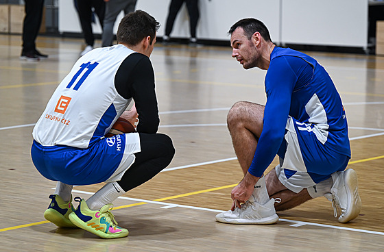 Jaromír Bohaík (vlevo) a Petr Bohaík na reprezentaním tréninku