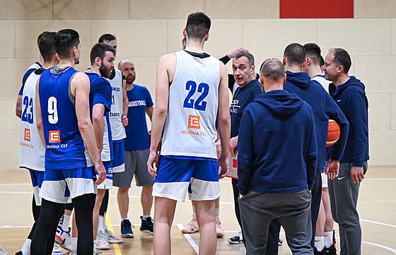 Trénink eských basketbalist