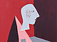 Surrealistick obraz Aloise Wachsmana nazvan Figura (Hlava) z roku 1932. (21....
