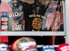 Trumpovský merchandise na demonstraci píznivc nkdejího prezidenta v...