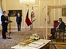 Prezident Milo Zeman jmenoval na zámku v Lánech éfa ODS Petra Fialu pedsedou...
