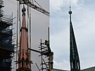 Sanktusník erveného kostela v Olomouci má opravenou konstrukci, dokal se...