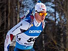 Mikulá Karlík bhem sprintu v Östersundu