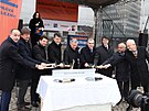 Oficiln zahjen rekonstrukce eleznin stanice Vsetn. (listopad 2021)