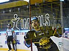 Hokejová extraliga, 26. kolo, Litvínov - eské Budjovice. Patrik Demel z...