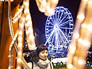 Ruské kolo je dominantní atrakcí adventního trhu na náměstí Republiky. (23. 11....