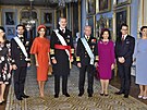 védská princezna Sofia, princ Carl Philip, panlská královna Letizia, král...