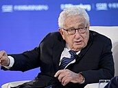 Bývalý ministr zahraničí Spojených států Henry Kissinger, držitel Nobelovy ceny...