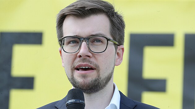 Dvojka pražské kandidátky volební koalice Piráti a Starostové Jakub Michálek (31. května 2021)