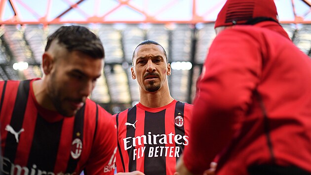 Zlatan Ibrahimovic v dresu AC Milán.