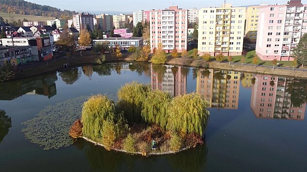 Pohled na Kobylí rybník. Takto vypadá dnes