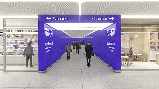 Brno ukzalo, jak bude za pr let vypadat podchod u hlavnho ndra. Bude v nm vce svtla, ir koridor pro chodce, jednotn viz obchod s prostornmi vlohami, isto i pehledn smrovnky, kter navedou k danmu cli.