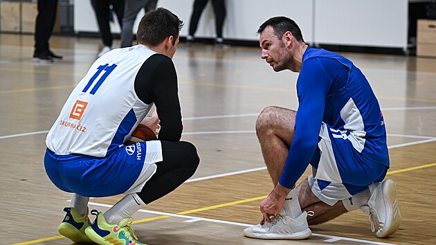Jaromír Bohačík (vlevo) a Petr Bohačík na reprezentačním tréninku