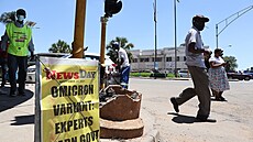 Varianta covidu omikron znepokojuje i Zimbabwe. (29. listopadu 2021)