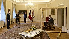 Prezident Milo Zeman jmenoval na zámku v Lánech éfa ODS Petra Fialu pedsedou...