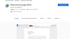 Rozíení, které zpístupní Google dokumenty offline