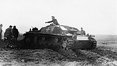 Nmecké útoné dlo StuG III na východní front