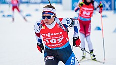 Tereza Vinklárková během sprintu v Östersundu