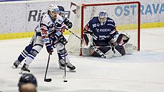 Hokejová extraliga, 26. kolo, Vítkovice - Brno. Alexander Mallet z Brna (v...