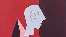 Surrealistický obraz Aloise Wachsmana nazvaný Figura (Hlava) z roku 1932. (21....