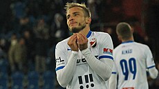 Zklamaný Nemanja Kuzmanovi z FC Baník Ostrava po nepromnné anci bhem...