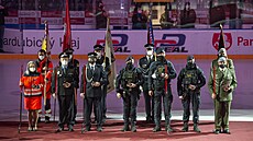 Pardubice uspoádaly ped zápasem s Libercem slavnostní ceremoniál pro leny...