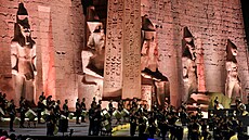 Tři tisíce let stará Alej sfing v Egyptě, která spojuje chrámové komplexy...