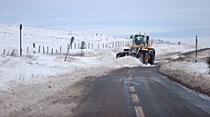 Velkou Británii po zimní boui Arwen pokryly závje snhu. (29. listopadu 2021)