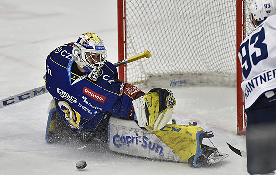 Utkání 28. kola hokejové extraligy: PSG Berani Zlín - HC koda Plze. Zleva...