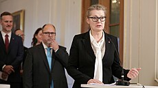 Nová védská ministryn kolství Lina Axelssonová Kihlblomová (30. listopadu...