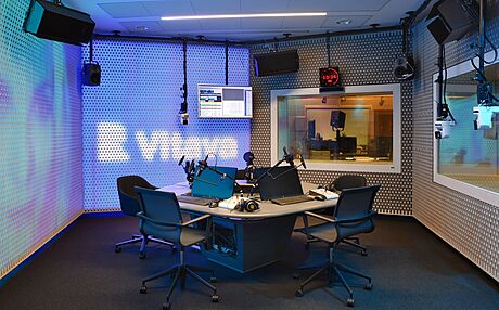 Nové studio stanice eský rozhlas Vltava