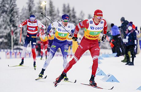 Rus Alexandr Bolunov ve tafet v Lillehammeru.